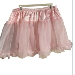 Hips & Curves Elegant Pink Tulle tutu. One size queen. Pink.